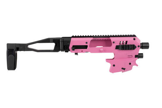 Command Arms MCK Glock 26/27 kit in Pink features an aluminum top rail